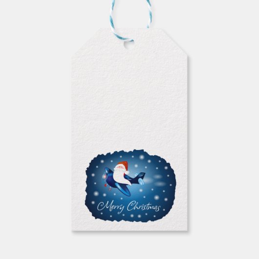 De kerstman komt eraan cadeaulabel (Achterkant)