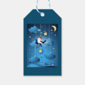 De kerstman komt eraan cadeaulabel (Voorkant)