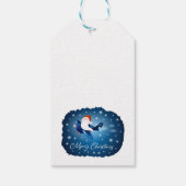 De kerstman komt eraan cadeaulabel (Achterkant)