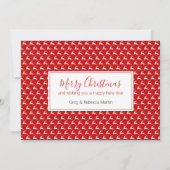 De kerstman komt eraan | Funny Flat Holiday Kaart (Achterkant)