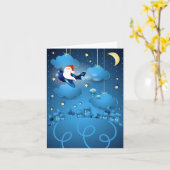 De kerstman komt eraan kaart (Gele Bloem)