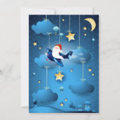 De kerstman komt eraan kaart (Voorkant)