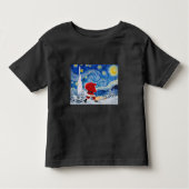 De kerstman komt eraan. kinder shirts (Voorkant)