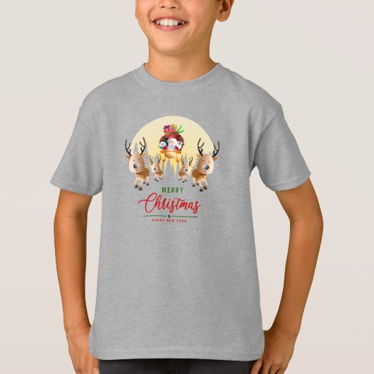 De kerstman komt eraan | KINDER T-shirt (Voorkant)