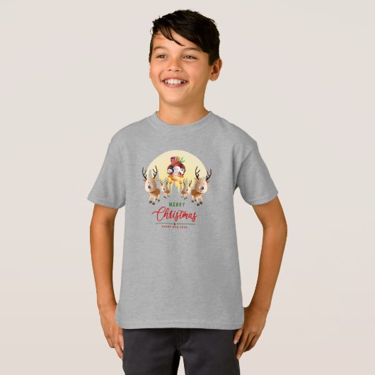 De kerstman komt eraan | KINDER T-shirt (Voorkant volledig)