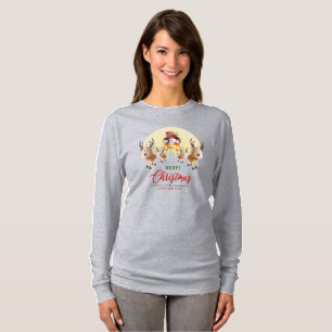 De kerstman komt eraan   Lange hoes voor vrouwen T-shirt