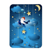 De kerstman komt eraan magneet (Verticaal)