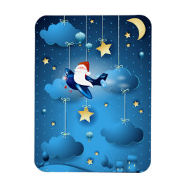 De kerstman komt eraan magneet