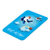 De kerstman komt eraan magneet (Linkerzijde)