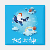 De kerstman komt eraan magneet (Voorkant)