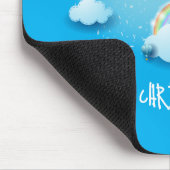 De kerstman komt eraan muismat (Hoek)