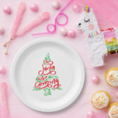 De Kerstman komt eraan Papieren Bordje (Feest)