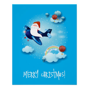 De kerstman komt eraan perfect poster