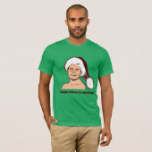 De kerstman komt eraan t-shirt (Voorkant volledig)