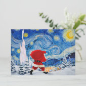 De kerstman komt het Aantal van de Lijst Programmakaart (Staand voorkant)