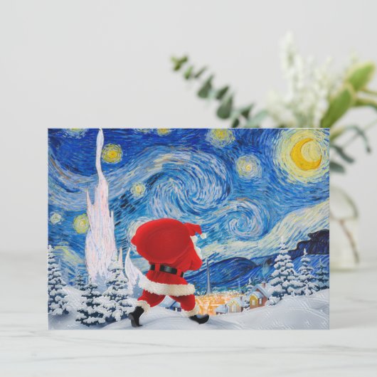 De kerstman komt het Aantal van de Lijst Programmakaart (Staand voorkant)