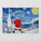 De kerstman komt het Aantal van de Lijst Programmakaart (Voorkant)