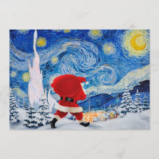 De kerstman komt het Aantal van de Lijst Programmakaart (Voorkant)