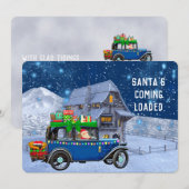 De kerstman komt in de buurt van de geladen humor kaart (Voorkant / Achterkant)