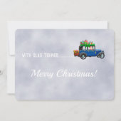 De kerstman komt in de buurt van de geladen humor kaart (Achterkant)