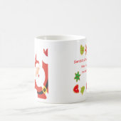 De kerstman komt met de Koekjes voor Kerstmis verb Koffiemok (Center)