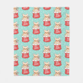 De kerstman komt met een Fransman Fleece Deken (Voorkant)