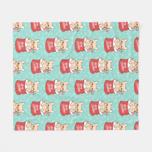 De kerstman komt met een Fransman Fleece Deken (Voorkant (Horizontaal))