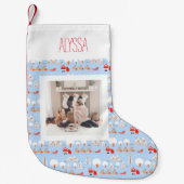 De kerstman komt met rendiernaam & Foto Kleine Kerstsok (Voorkant)