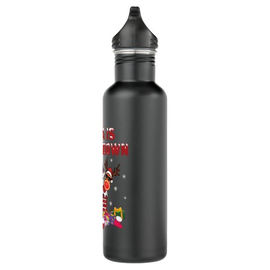 De Kerstman komt naar beneden. Waterfles (Rechts)