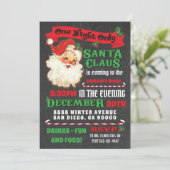 De kerstman komt naar de kerst kaart (Staand voorkant)