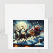 De Kerstman komt naar de stad, Briefkaart (Voorkant / Achterkant)