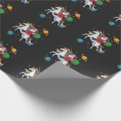 De kerstman komt naar de stad cadeaupapier (Hoek)