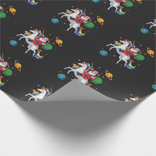 De kerstman komt naar de stad cadeaupapier (Hoek)