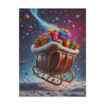 De kerstman komt naar de stad