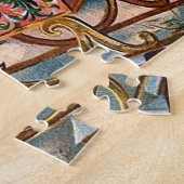 De kerstman komt naar de stad legpuzzel (Zijkant)