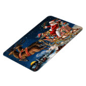 De kerstman komt naar de stad magneet (Linkerzijde)