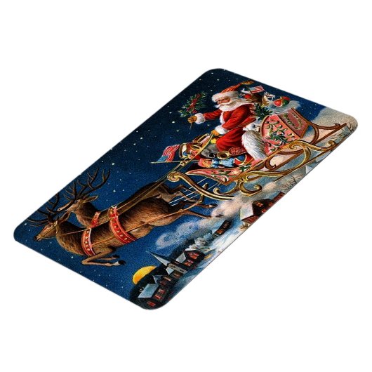 De kerstman komt naar de stad magneet (Linkerzijde)