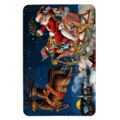 De kerstman komt naar de stad magneet (Verticaal)