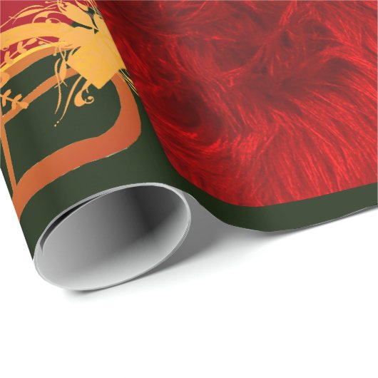 De kerstman komt naar het binnenhuispakpapier cadeaupapier (Rol Hoek)