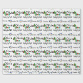 De Kerstman komt naar je Town Wrapping Paper Cadeaupapier (Vlak)