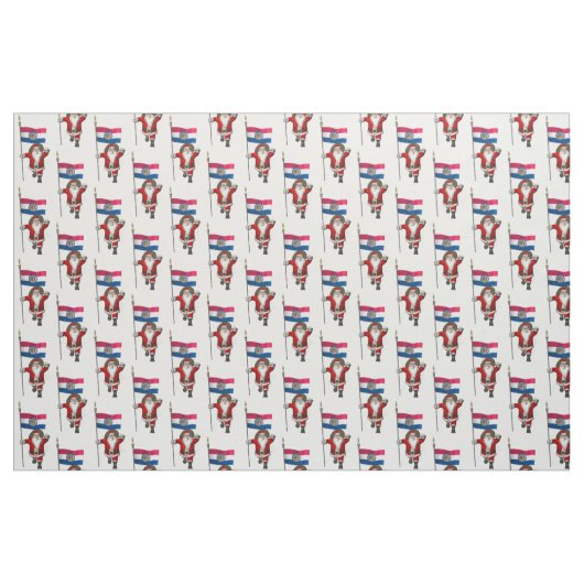 De Kerstman komt naar Missouri Stof (Fat Quarter)