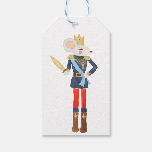 De kerstman kraker van de Mouse King Gift-Labels Cadeaulabel (Voorkant)