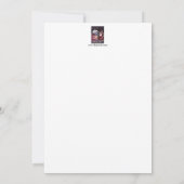 De kerstman krijgt een kaartje voor verkeerskaartj kaart (Achterkant)