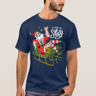 De Kerstman kwam om te slapen T-shirt
