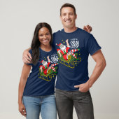 De Kerstman kwam om te slapen T-shirt (Unisex)