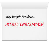 De Kerstman lacht naar de gebroeders Wright (Binenzijde Horizontaal (Onderkant))