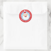 De kerstman mag niet open zijn tot de kerst ronde sticker (Tas)