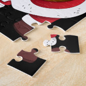 De kerstman met cadeautenpuzzel. legpuzzel (Zijkant)