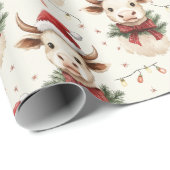 De Kerstman met de Kerstman hoed Cadeaupapier (Rol Hoek)