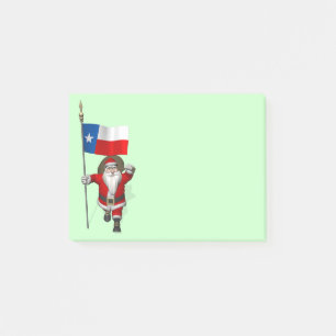 De Kerstman met Vlag van Texas Post-it® Notes